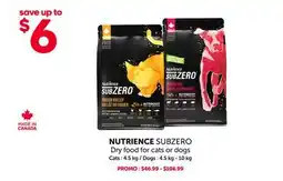 Mondou NUTRIENCE SUBZERO Dry food for cats or dogs offer