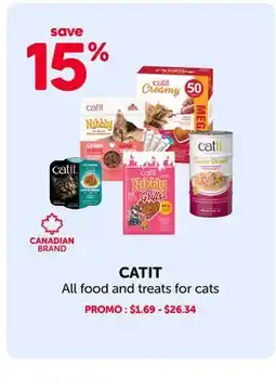 Mondou CATIT All food and treats for cats offer