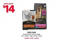 Mondou PRO PLAN Dry food for cats or dogs offer