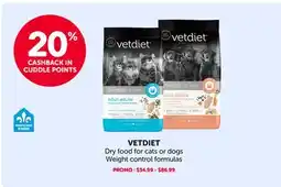 Mondou VETDIET Dry food for cats or dogs Weight control formulas offer