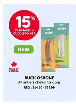 Mondou BUCK OSBONE All antlers chews for dogs offer