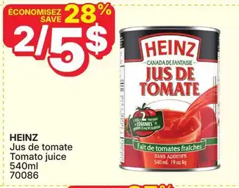 Rossy HEINZ Tomato juice offer