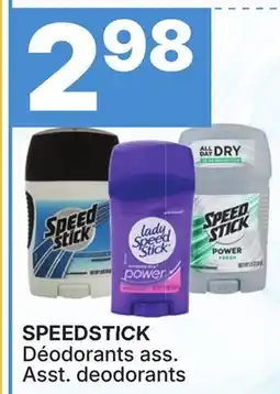 Rossy SPEEDSTICK Asst. deodorants offer