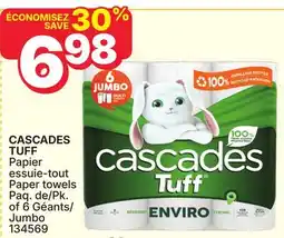 Rossy CASCADES TUFF Paper towels offer