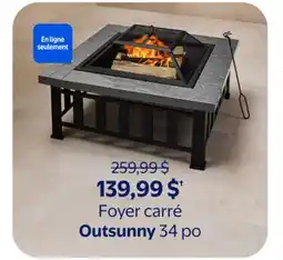 Walmart Foyer carre Outsunny offer