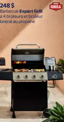Walmart Barbecue Expert Grill à 4 bruleurs set bruleurs latéral au propane offer