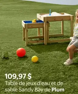 Walmart Table de jeux d'eau et de sable Sandy Bay de Plum offer