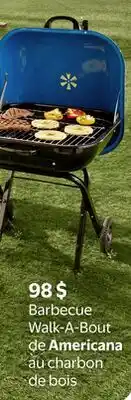 Walmart Barbecue Walk-A-Bout de Americana au charbon de bois offer