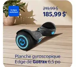 Walmart Planche gyroscopique Edge de Gotrax offer