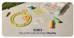 Walmart Paq. de 80 craies de trottoir Play Day offer