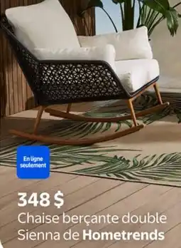 Walmart Chaise berçante double Sienna de hometrends offer