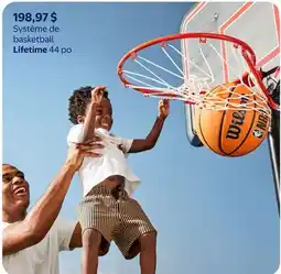 Walmart Système basketball Lifetime 44 po offer