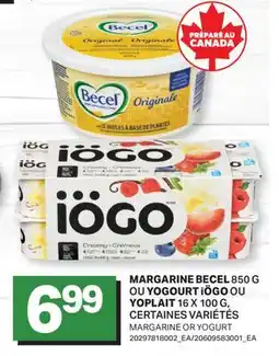 L'Intermarché MARGARINE, 850 G OU YOGOURT OU YOPLAIT, 16 X 100 G | MARGARINE OR YOGURT offer