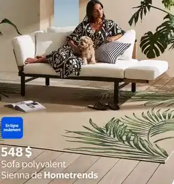 Walmart Sofa polyvalent Sienna de Hometrends offer