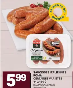 L'Intermarché SAUCISSES ITALIENNES | ITALIAN SAUSAGES, 440/450 G offer