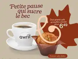 Avril bistro offer