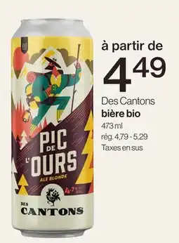 Avril Bière bio offer