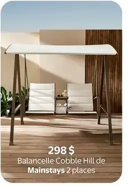 Walmart Balancelle Cobble Hill de Mainstays 2 places offer