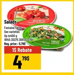 Mayrand Fontaine Santé Salads offer