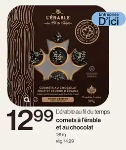 Avril Cornets à l'érable et au chocolat offer