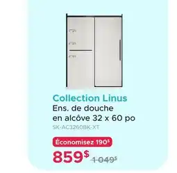 Bath Depot Ens. de douche en alcôve 32 x 60 po Collection Linus offer