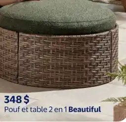 Walmart Pouf et table 2 en 1 Beautiful offer