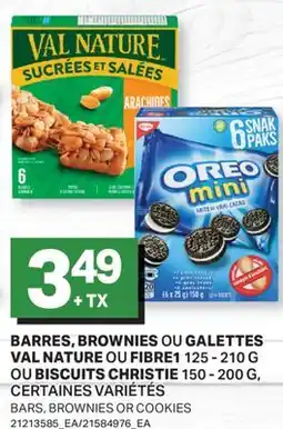 L'Intermarché BARRES, BROWNIES OU GALETTES, 125 - 210 G OU BISCUITS, 150 - 200 G | BARS, BROWNIES OR COOKIES offer