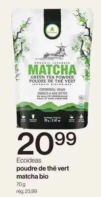 Avril Poudre de thé vert matcha bio offer