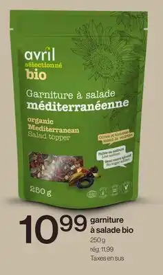 Avril garniture à salade bio offer