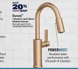 RONA Durani pull-down kitchen faucet offer