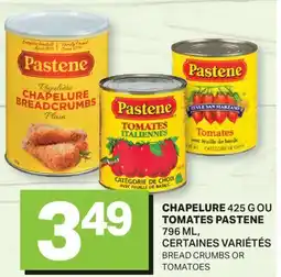 L'Intermarché CHAPELURE, 425 G OU TOMATES, 796 ML | BREAD CRUMBS OR TOMATOES offer