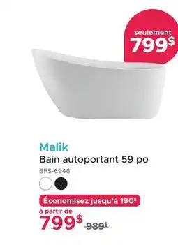 Bath Depot Bain autoportant 59 po Malik offer
