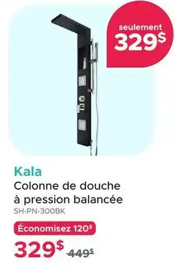 Bath Depot Kala Colonne de douche à pression balancée offer