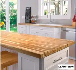 RONA LEADVISION wood kitchen countertops offer