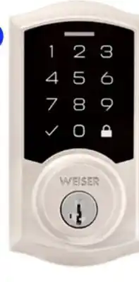 RONA WEISER Satin nickel finish SmartCode electronic locks with keypad offer