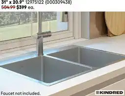 RONA KINDRED kitchen sinks 21 x 20.9 offer