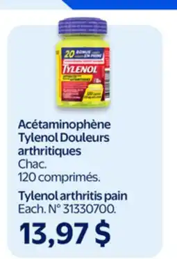 Walmart Tylenol arthritis pain offer