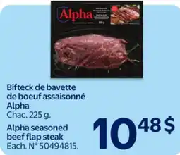 Walmart Alpha seasoned beef flap steak offer