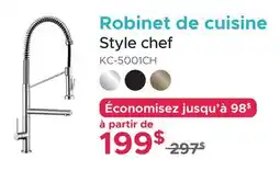 Bath Depot Robinet de cuisine Style chef offer