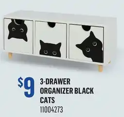 Canac 3-Drawer Organizer Black Cats offer