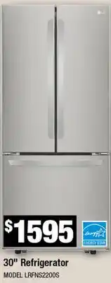 Home Depot 30 Refrigerator offer