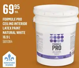 Canac Formule Pro Ceiling Interior Latex Paint Natural White offer