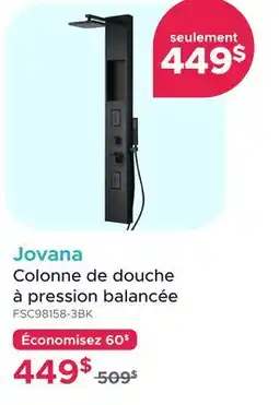 Bath Depot Jovana Colonne de douche à pression balancée offer