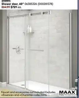 RONA MAAX Shower door, 60 offer