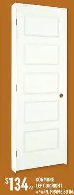 Canac Conmore Pre-Assembled Door Left 49/16in. Frame offer