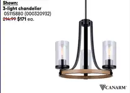 RONA Canarm 3-light chandelier offer