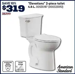 RONA AMERICAN STANDARD Elevations 2-piece toilet 4.8-L offer