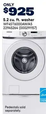 RONA SAMSUNG 5.2 cu. ft. washer offer