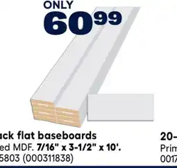 RONA METRIE 8-Pack flat baseboards offer