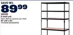 RONA RONA 5-shelf unit offer
